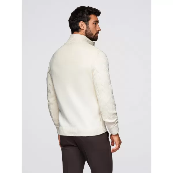  Férfi pulóver OMBRE OM-SWZS-0138 KRÉM 