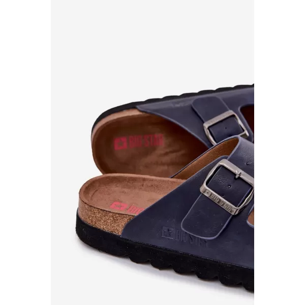  Férfi papucs BIG STAR NN174530 BLUE Big Star Shoes 