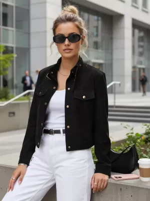 Női kabát DSTREET TY5668 FEKETE