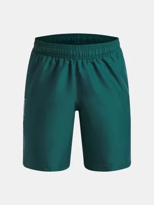 Fiú rövidnadrág UNDER ARMOUR UA TECH WOVEN WORDMARK SHORT 1383341-338 ZÖLD