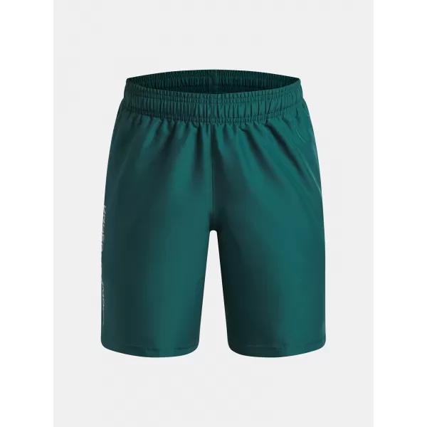  Fiú rövidnadrág UNDER ARMOUR UA TECH WOVEN WORDMARK SHORT 1383341-338 ZÖLD 