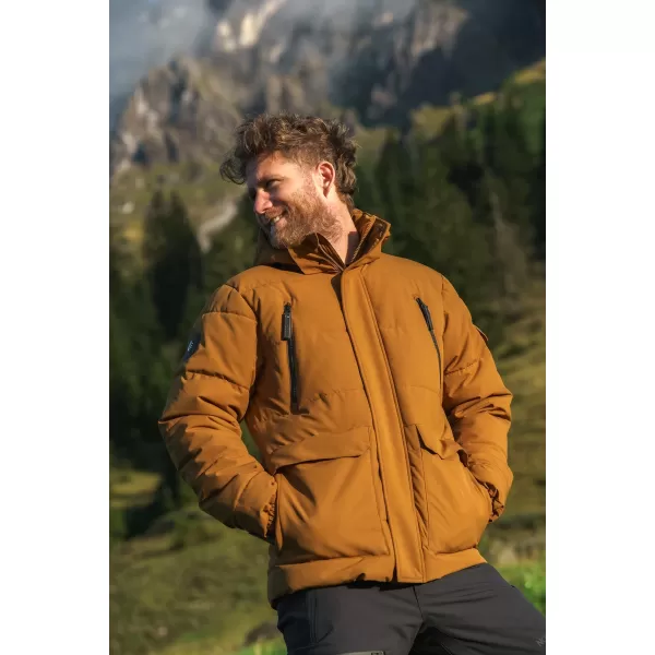  Férfi téli kabát NORDBLANC FYRN NBWJM8257 PUŠTÍK BARNA 