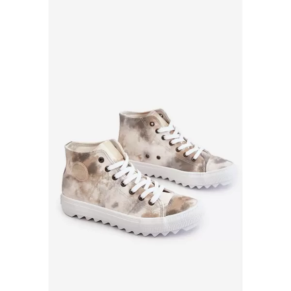  Női tornacipő BIG STAR LL274047 WHITE/OLIVE Big Star Shoes 