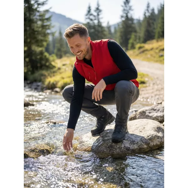  Férfi softshell mellény ALTISPORT NoPrint NP/ALM865 PIROS 