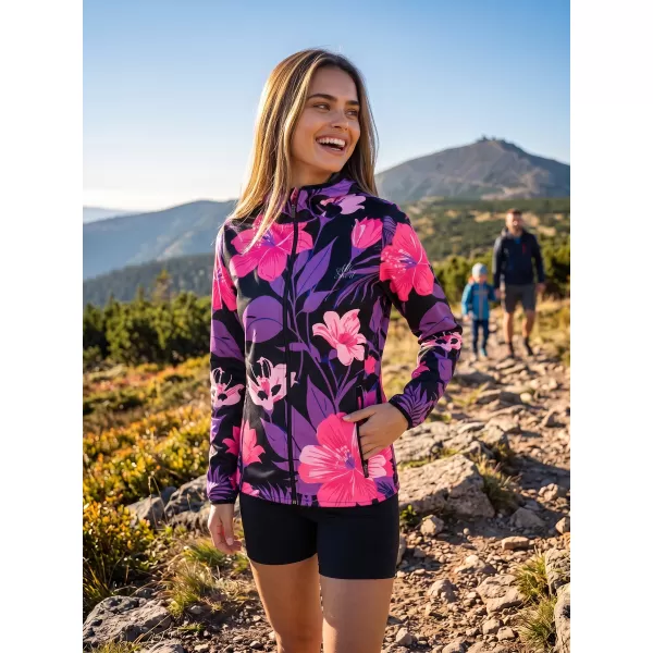  Női prémium softshell kabát ALTISPORT VOJ/ALW115JACK01 LILA/FEKETE 