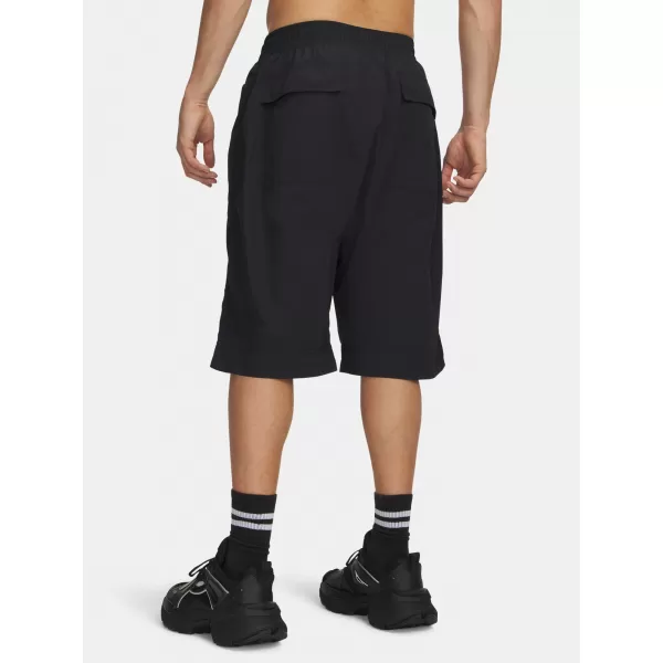  Férfi rövidnadrág UNDER ARMOUR UA HOOPS WOVEN SHORT 6011096-001 FEKETE 