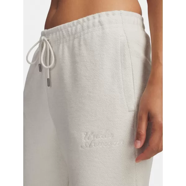  Női melegítőnadrág UNDER ARMOUR ICON TERRY VARSITY JOGGER 6004858-110 FEHÉR 