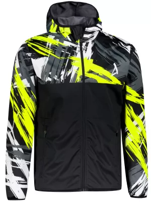 Férfi prémium softshell kabát ALTISPORT VOJ/ALM039JACK01 FEKETE ÉS SÁRGA