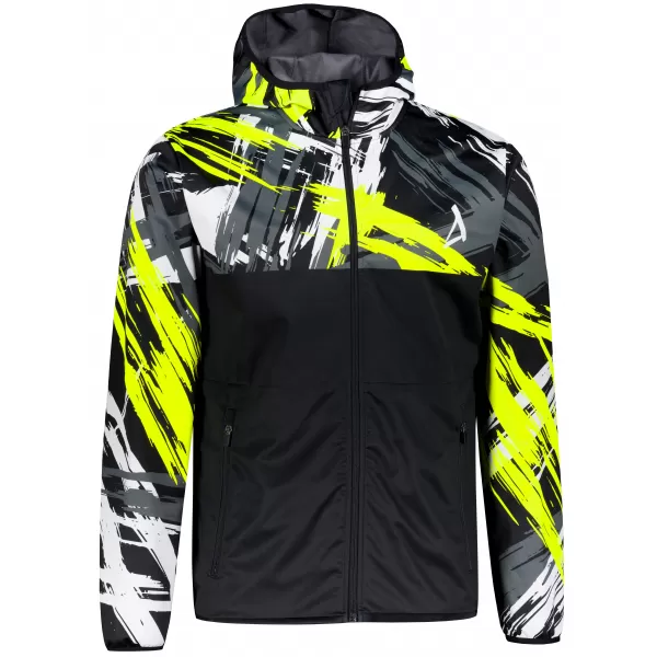  Férfi prémium softshell kabát ALTISPORT VOJ/ALM039JACK01 FEKETE ÉS SÁRGA 