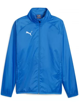 Férfi dzseki PUMA TEAMGOAL ALL WEATHER JACKET 659038-02 E.BLUE LEMONADE/ E.KÉK LIMONÁDÉ/PUMA FEHÉR