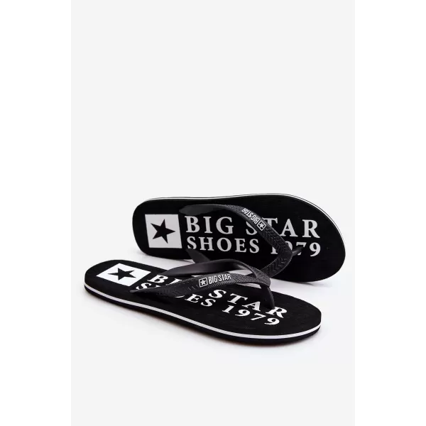 Férfi papucsok BIG STAR LL174444 BLACK Big Star cipők 