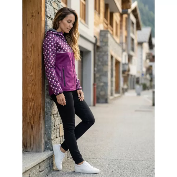  Női prémium softshell kabát ALTISPORT VOJ/ALW048JACK01 LILA 