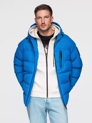 Férfi dzseki OMBRE OM-JAHP-0302 KÉK