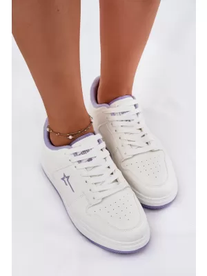 Női tornacipő BIG STAR RR274A245 FEHÉR/LILA Big Star Shoes