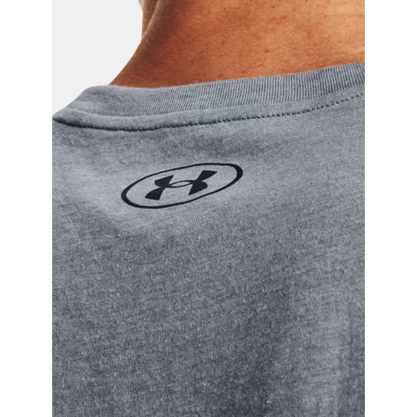  Férfi felső UNDER ARMOUR LEFT CHEST CUT OFF TANK 1329286-035 SZÜRKE 