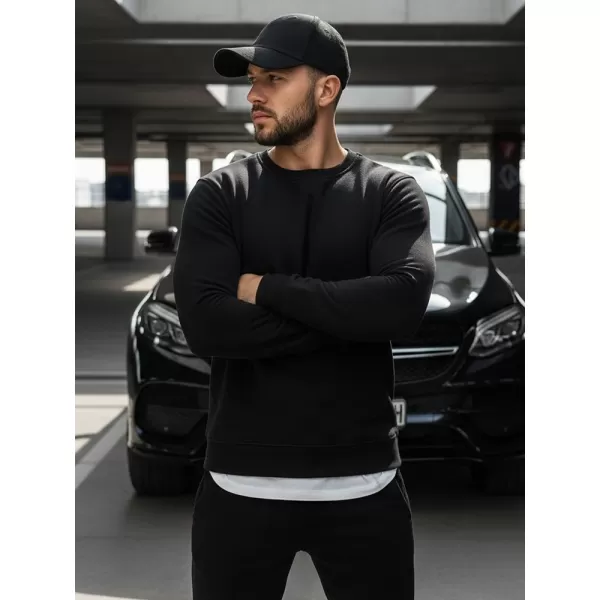  Férfi pulóver DSTREET BX2416 FEKETE 