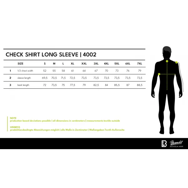  Férfi ing BRANDIT 4002 FEKETE/SÁRGA 