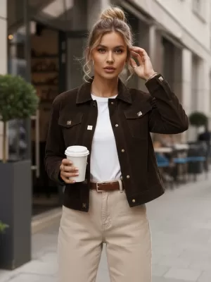 Női kabát DSTREET TY5583 BARNA
