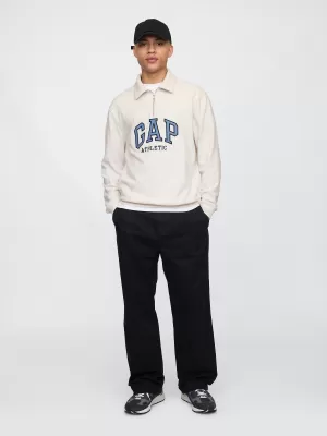 Férfi pulóver GAP POLO HALF ZIP SWEATSHIRT 744734-02 CARLS KŐ