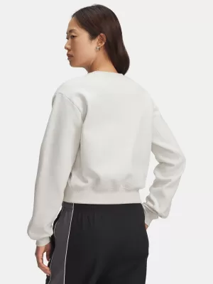 Női pulóver UNDER ARMOUR UA ICON VIDA FLC CREW FEHÉR