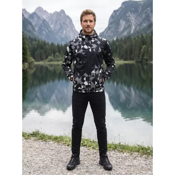  Férfi prémium softshell kabát ALTISPORT VOJ/ALM108JACK01 FEKETE 