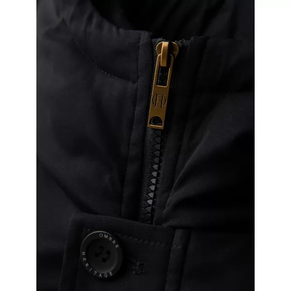  Férfi parka OMBRE OM-JAPJ-0287 FEKETE 