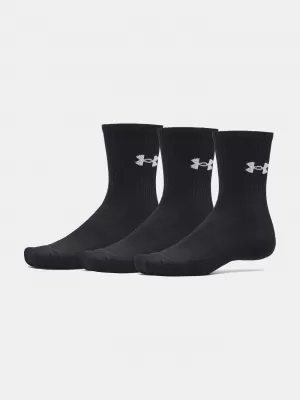 Zokni UNDER ARMOUR PERFORMANCE COTTON 3P CRW 6009685-008 FEKETE