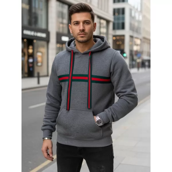  Férfi pulóver DSTREET BX5937 SZÜRKE 