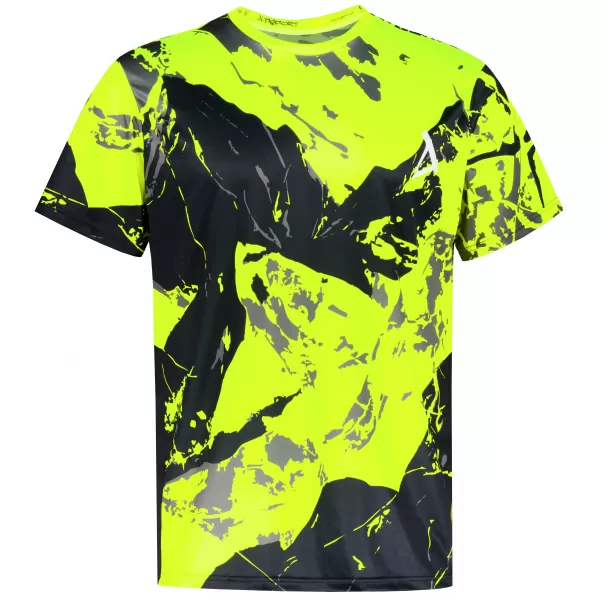  Prémium férfi póló ALTISPORT VOJ/ALM131TR01 FLUO SÁRGA/FEKETE 