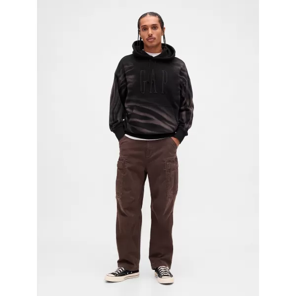  Férfi pulóver GAP CORP LOGO HOODIE PULLOVER 851641-01 FEKETE 
