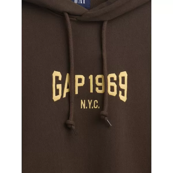  Férfi pulóver GAP LOGO PULLOVER HOODIE 821291-01 FÖLD 