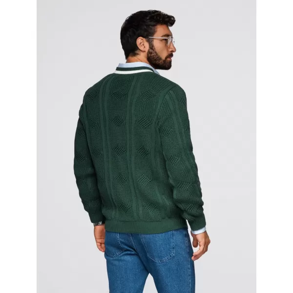  Férfi pulóver OMBRE OM-SWSW-0151 ZÖLD 