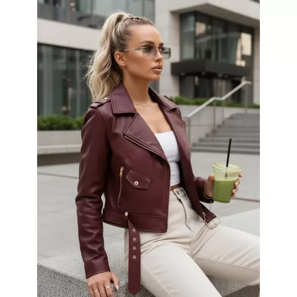  Női kabát DSTREET TY5649 BURGUNDIA 