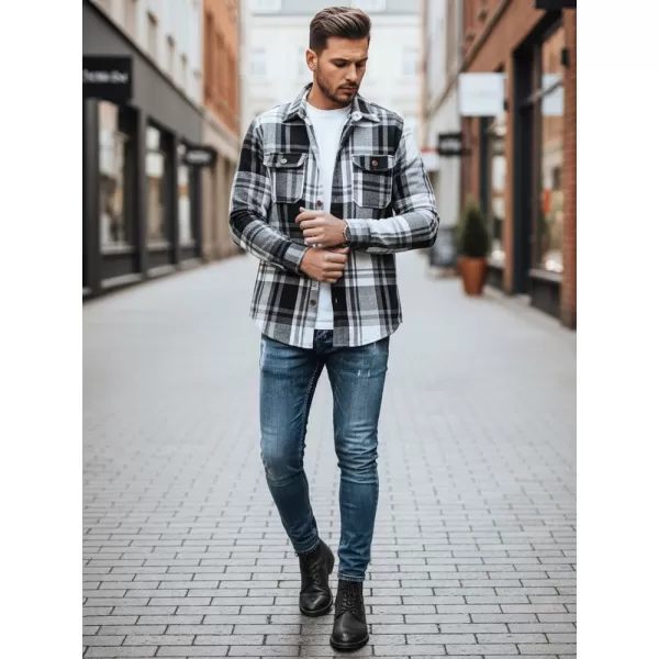  Férfi ing DSTREET DX2675 FEKETE 