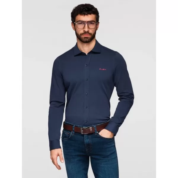  Férfi ing OMBRE K697 SÖTÉTKÉK 