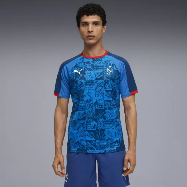 Férfi funkcionális póló PUMA NEYMAR JR PLAYMAKER JERSEY 660314-10 BLAZING BLUE/ LÁNGOLÓ KÉK/PUMA FEHÉR/ULTRA 
