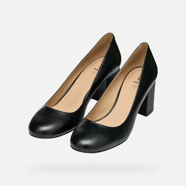 Női pumpák GEOX VIRNILISA 65 G009772 FEKETE 