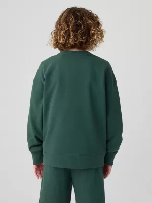 Gyermek pulóver GAP LOGO SWEATSHIRT 406762-01 MOORES ZÖLD