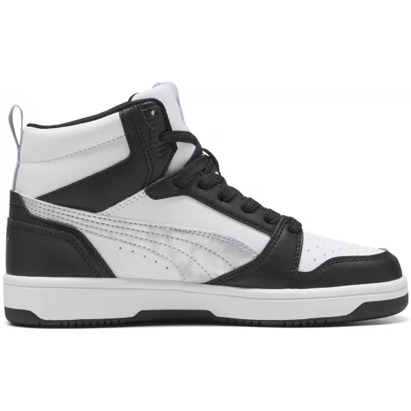  Női cipők PUMA REBOUNDV6MIDSPACEBELLEJR 402768-02 PUMA FEKETE/LILA CRUSH/FEHÉR 