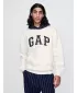 Férfi pulóver GAP LOGO HOODIE PULLOVER 645967-02 ÚJ TÖRTFEHÉR