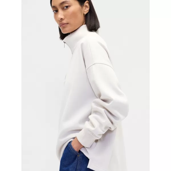  Pulóver GAP CORP LOGO HALF ZIP 873446-00 SZABÁLYOS SZÜRKE 