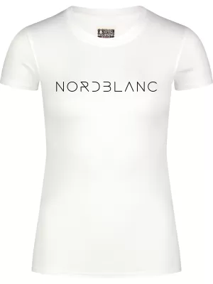Női póló NORDBLANC GRASS NBSLT8169 FEHÉR