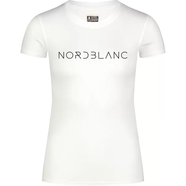  Női póló NORDBLANC GRASS NBSLT8169 FEHÉR 