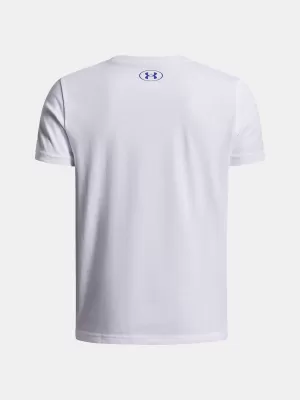 Fiú póló UNDER ARMOUR UA B BOXED SPORTS UPDATE SS 1388672-100 FEHÉR