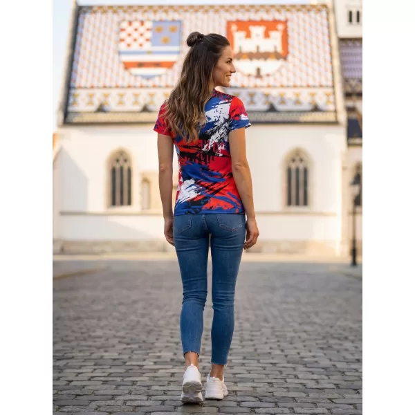  Női prémium póló ALTISPORT VOJ/ALW036HR/TR01 CSÍKOK 