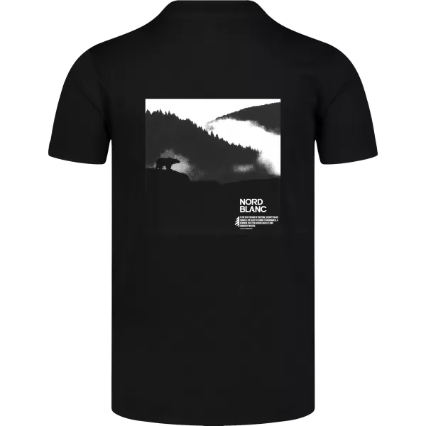  Férfi póló NORDBLANC NOTHINGNESS NBSMT8150 FEKETE 
