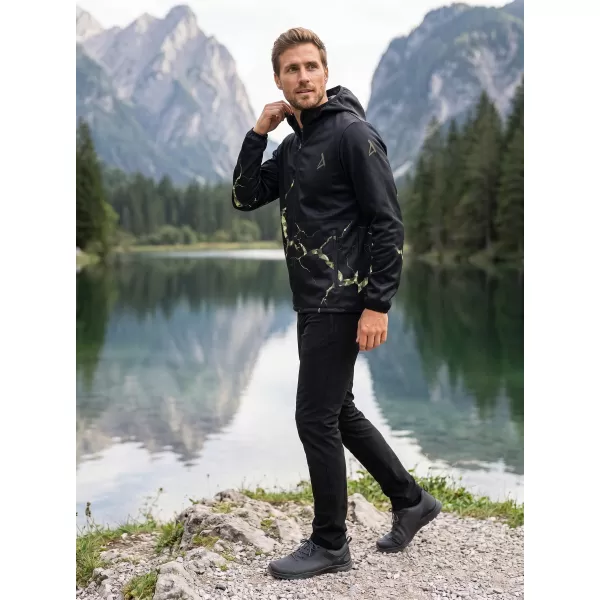  Férfi prémium softshell kabát ALTISPORT VOJ/ALM129JACK01 FEKETE/KATONAI 