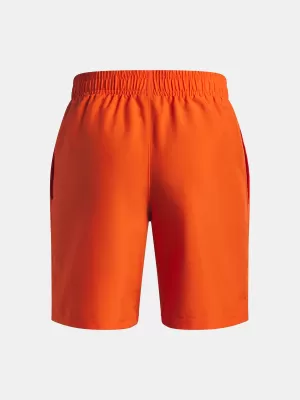 Fiú rövidnadrág UNDER ARMOUR UA TECH WOVEN WORDMARK SHORT 1383341-844 NARANCS