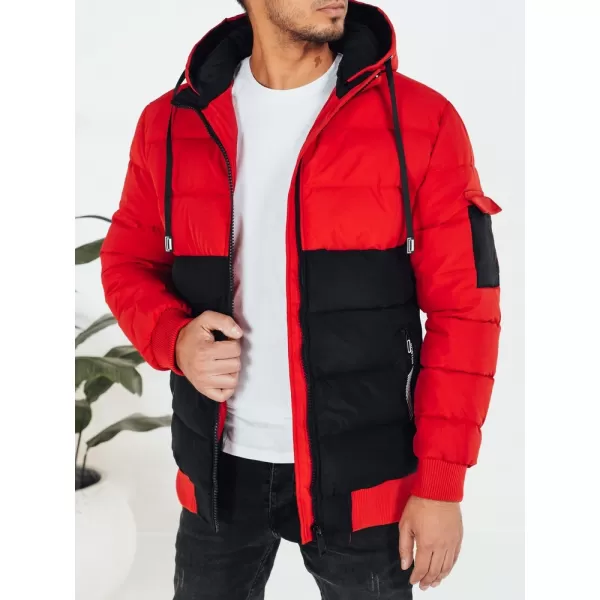  Férfi dzseki DSTREET TX5100 FEKETE/PIROS 