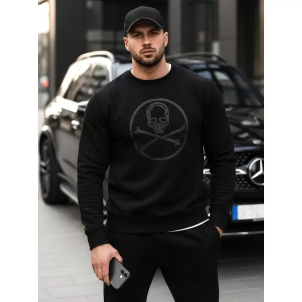 Férfi pulóver DSTREET BX5948 FEKETE 